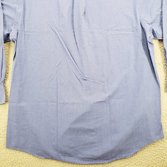 Chaps Shirt Mens 16 1/2‎ 32/33 Blue Long Sleeve Classic Fit Button Down - Picture 6 of 16